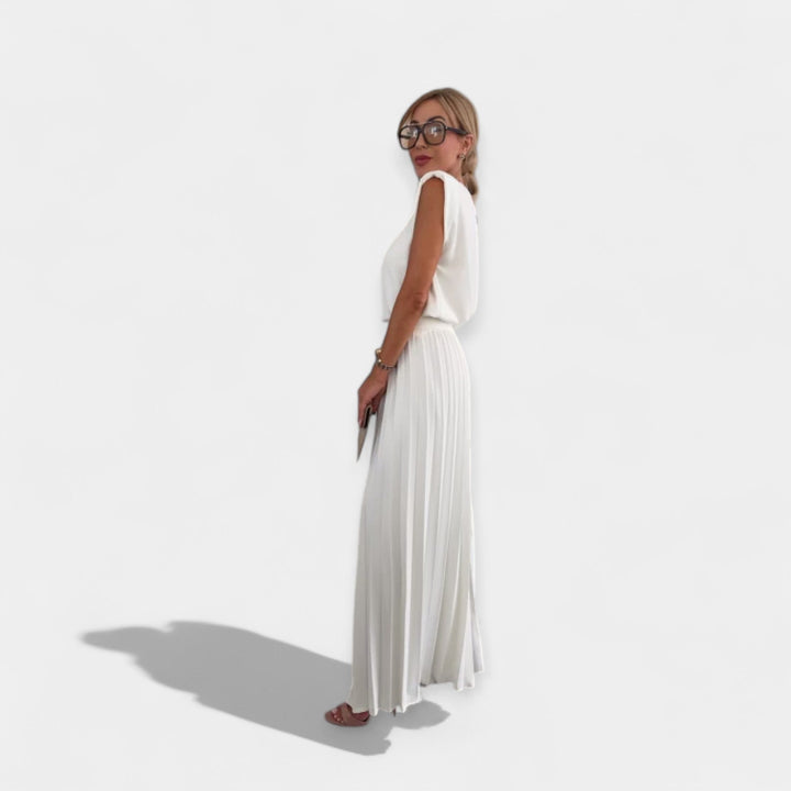 Letní módní set s topem a kalhotami