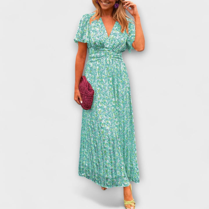 Monika – Klasické Šaty s Výstřihem do V