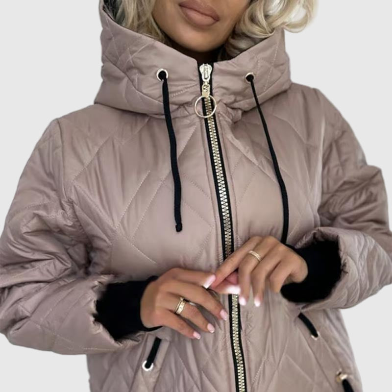 Jayne - Prošívaná Teplá a Elegantní Parka