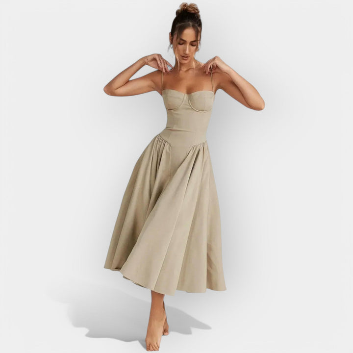 Elegantní midi šaty na léto