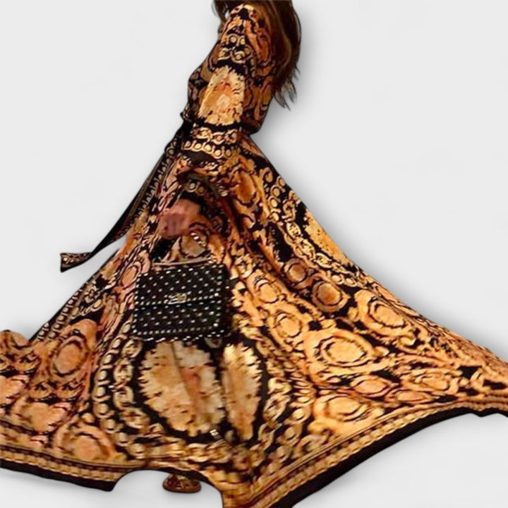 Zavinovací šaty - Boho dámské šaty s rozparkem