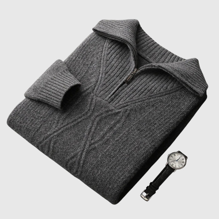 Libuše- Camisola s zipem Taranto Merino Wool