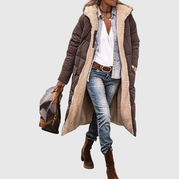 Laluna - Elegantní Oboustranný Kabát pro Ženy