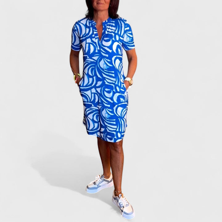 Zuzana - Svěží Vzorované Šaty