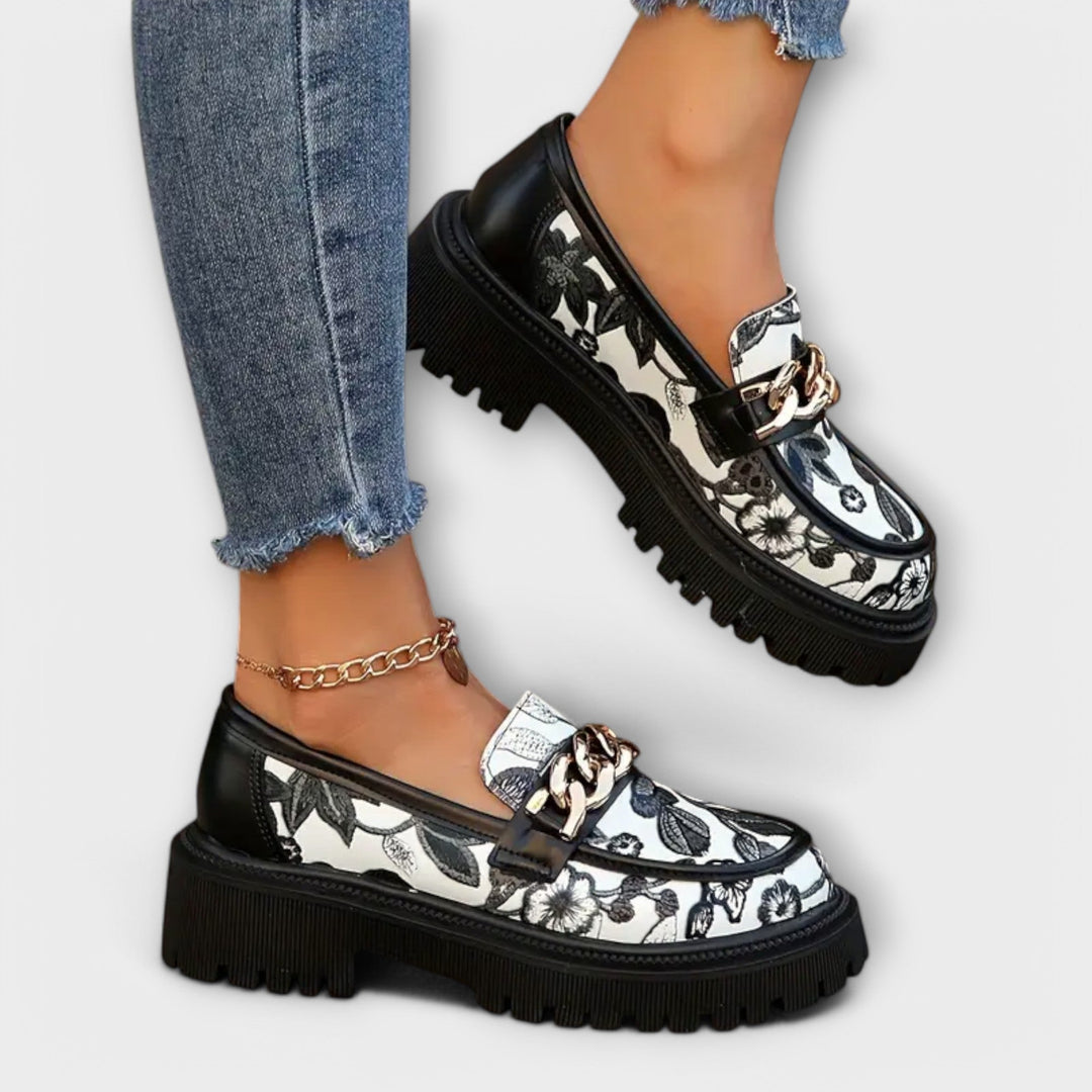 Sandra - Elegantní Retro-Mokasíny