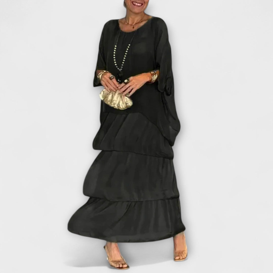 Evelyn - Elegantní šifonové šaty