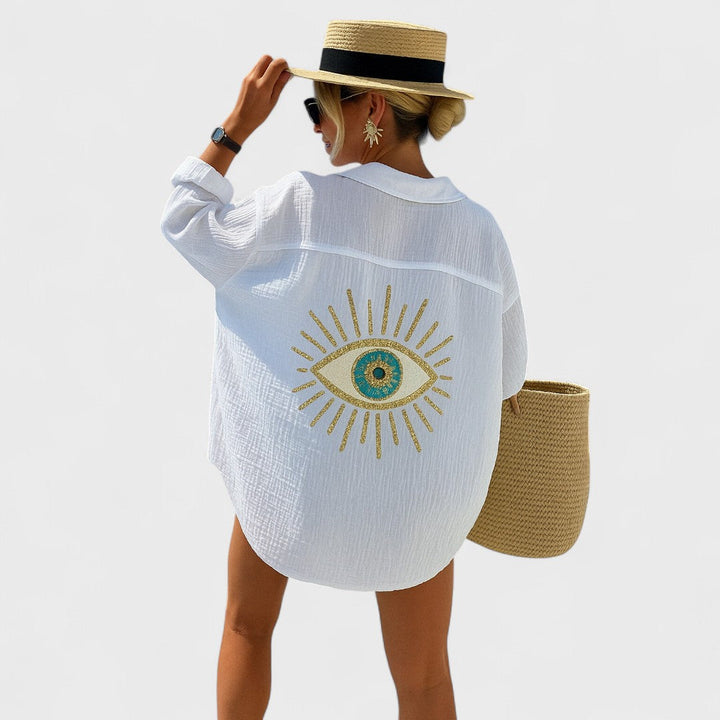 Irena - Casual Blůza ve stylu Ibiza