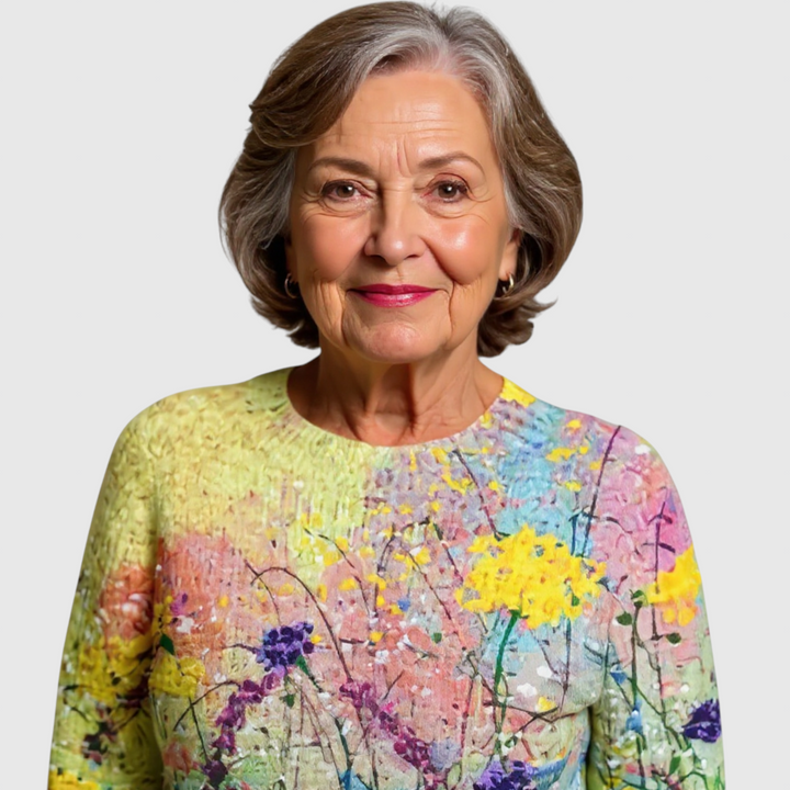 Grace - Vintage islandský vlněný svetr