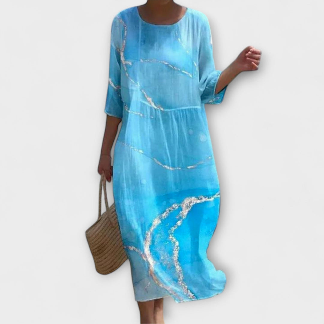 Miranda - Stylové květinové maxi šaty