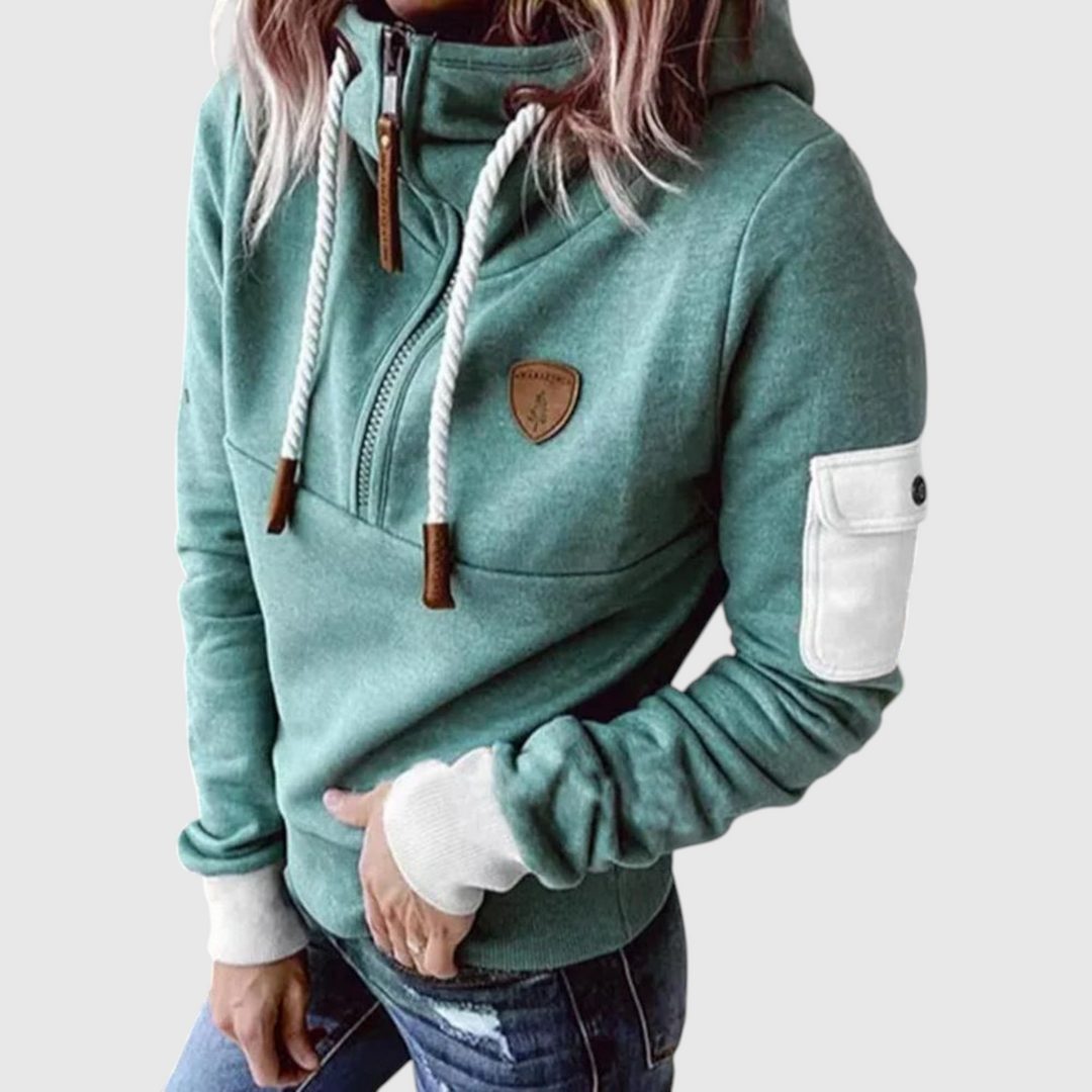 Andrea - Měkká mikina s kapucí