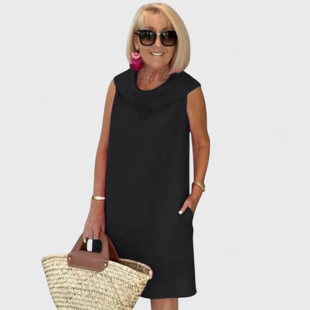 Perla - Šaty s Kulatým Výstřihem