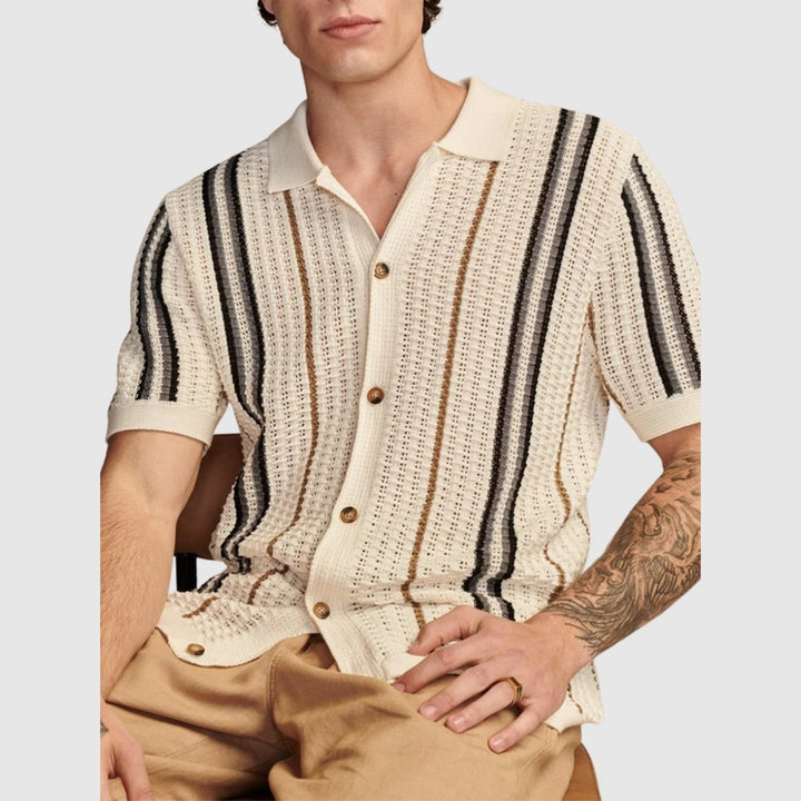 Libuše – Strukturované pletené polo tričko