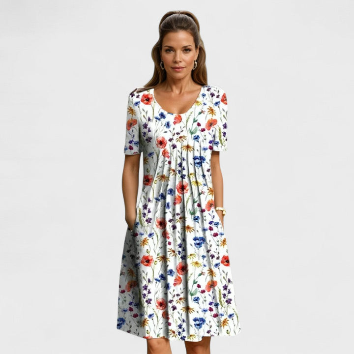 Marga - Elegantní Šaty s Pokrytím Břicha