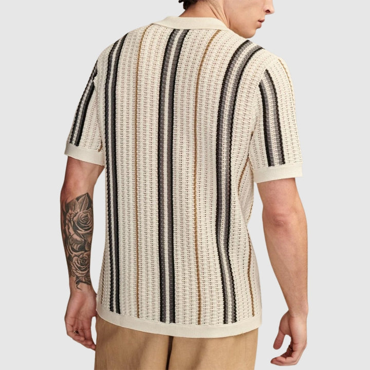 Libuše – Strukturované pletené polo tričko