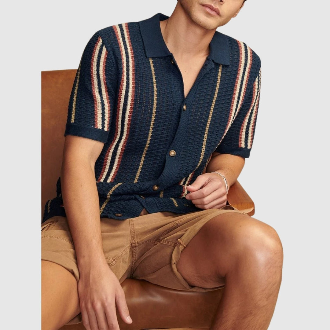 Libuše – Strukturované pletené polo tričko