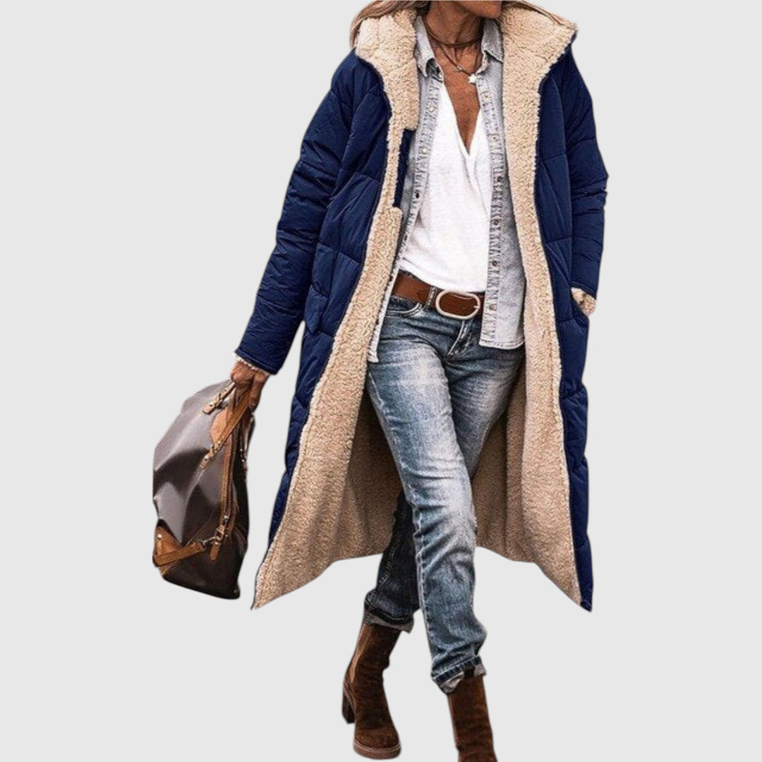 Laluna - Elegantní Oboustranný Kabát pro Ženy