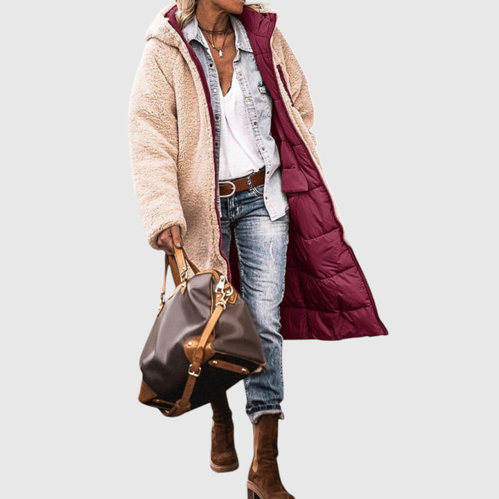 Laluna - Elegantní Oboustranný Kabát pro Ženy