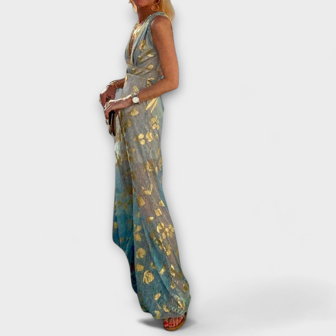 Plyšové šaty s V-výstřihem a detaily z flitrů