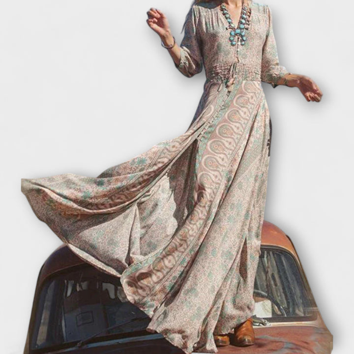 Ležérní bohémské maxi šaty