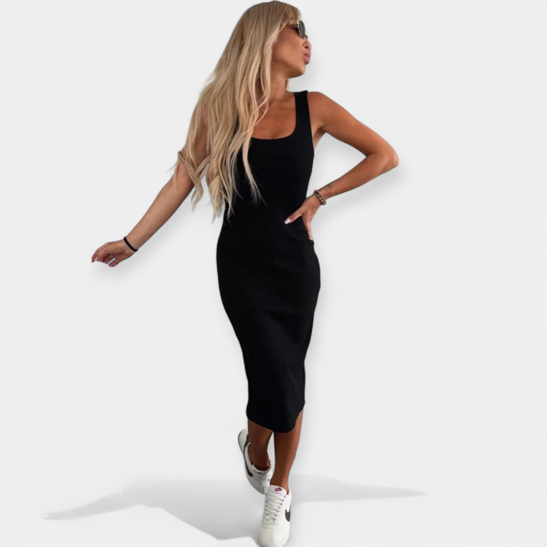 Sada midi šatů s bomber bundou