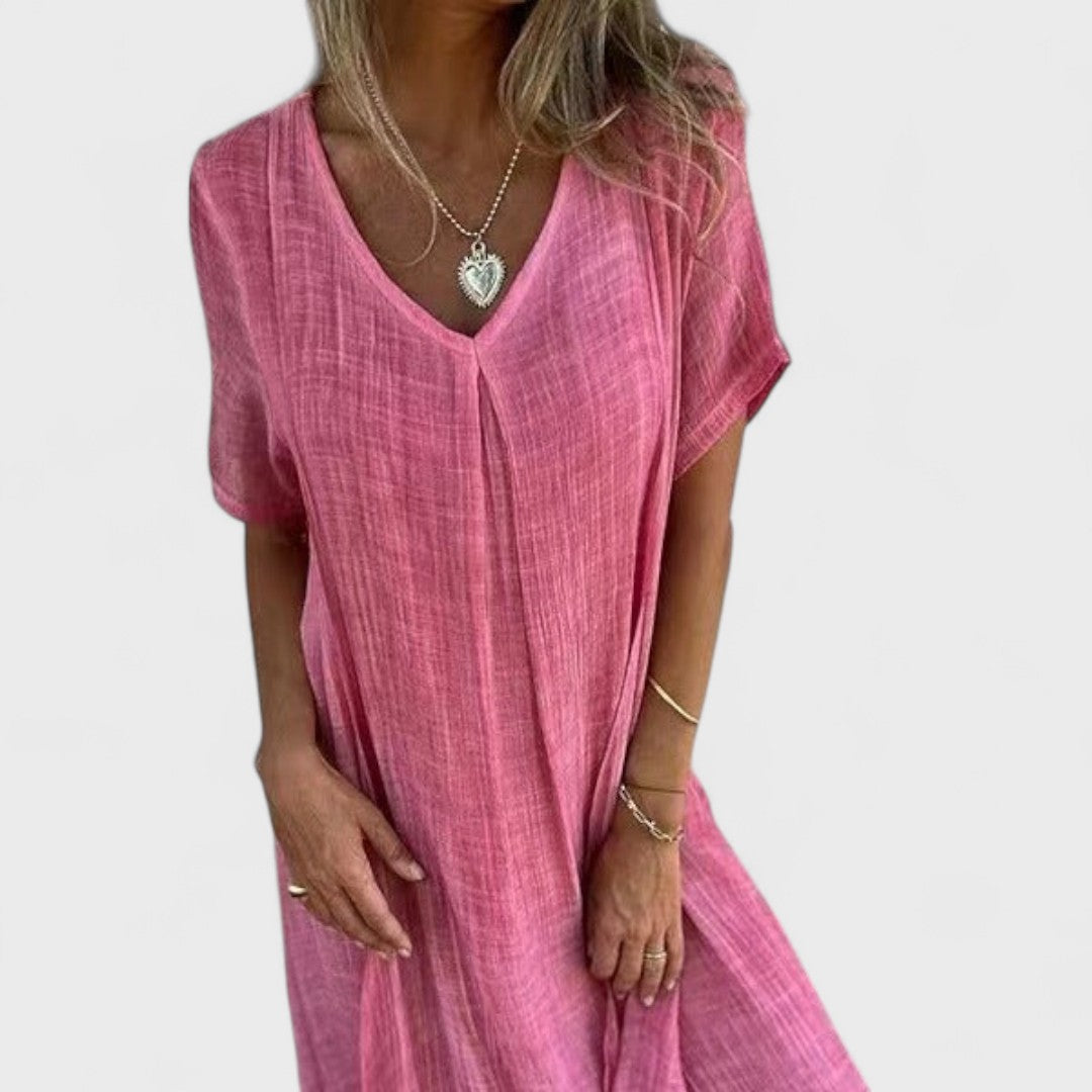 Ester - Šaty s V-výstřihem