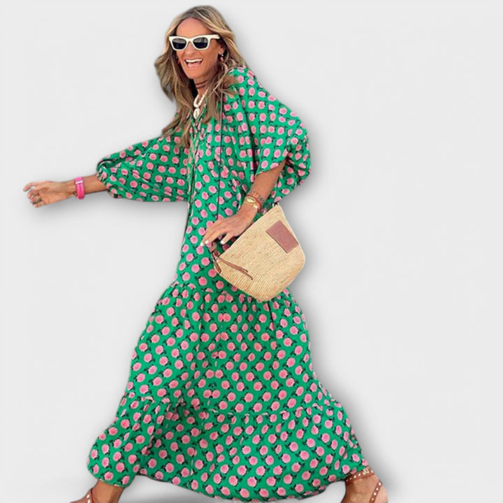 Dana – Elegantní Geometrické Šaty