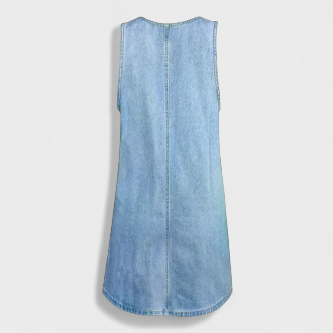 Sophie - Lehké Letní Džínové Šaty