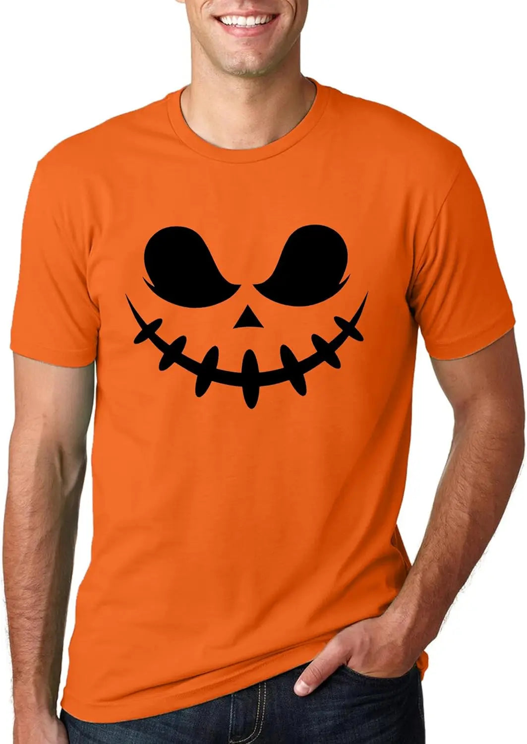 MAIHUN Halloween Dětské tričko s dýní pro muže Hocus Pocus Trička s dýňovou tváří Vtipné tričko 3D potisk pánské tričko