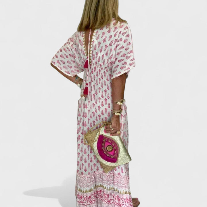 Mabel - Dlouhé květinové Šaty