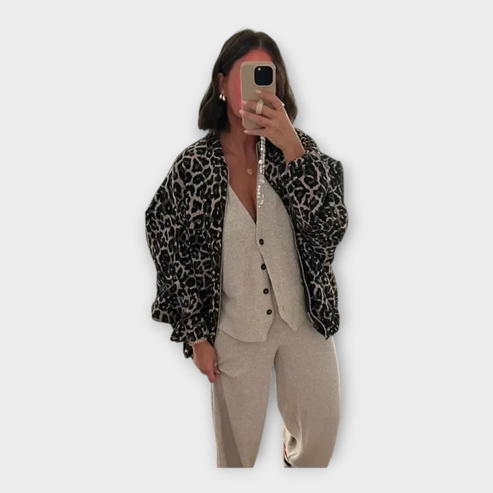 LIBUŠE-Elegantní svetr v šedé barvě