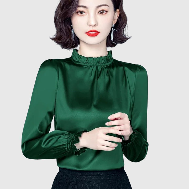 Jana - Elegantní saténová blůza