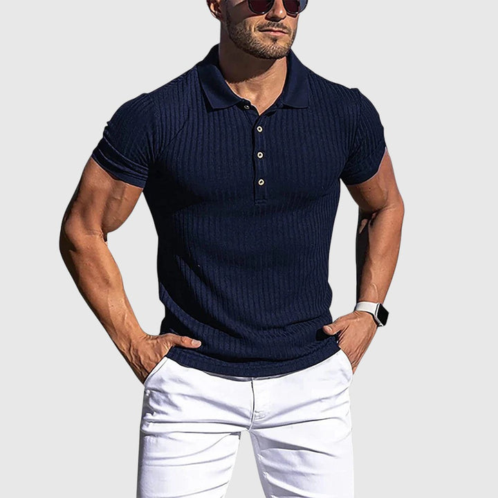 Libuše- Elegantní pruhovaná polo košile