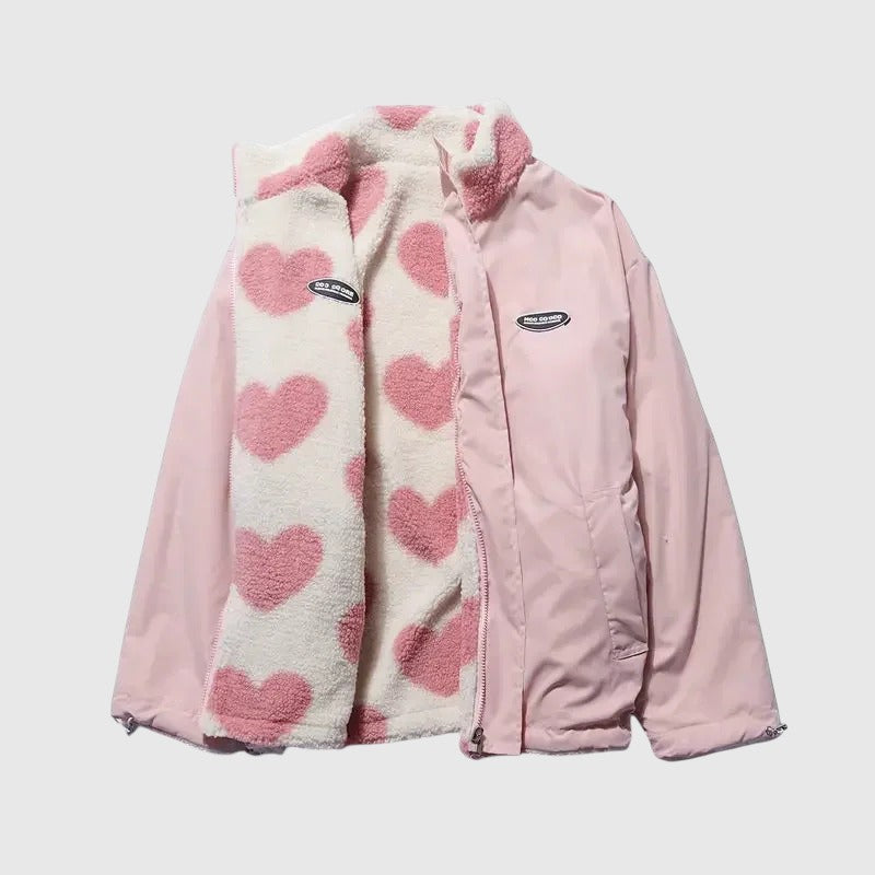 Katharina - Oboustranná srdcová bunda