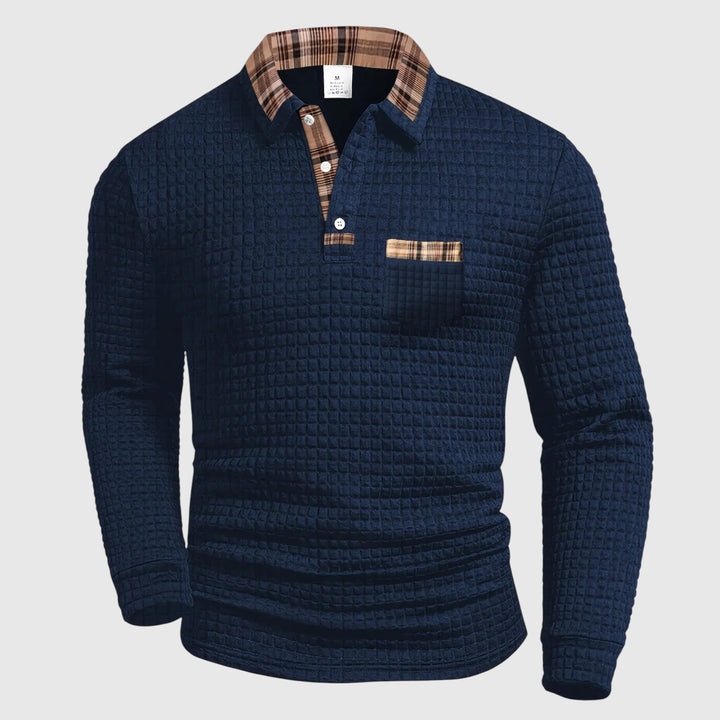 Brooklyn - Pánské polo tričko s kostkovaným vzorem