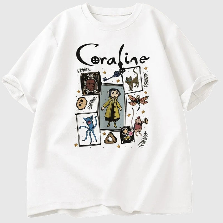 Libuše- Coraline Halloween Tričko