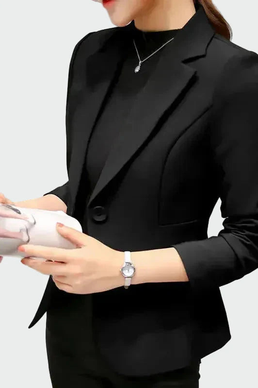 LIBUŠE-Elegantní kabát černý