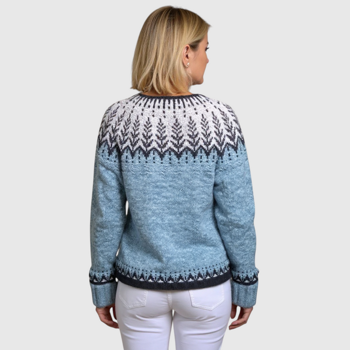 Clara - Vintage islandský vlněný cardigan