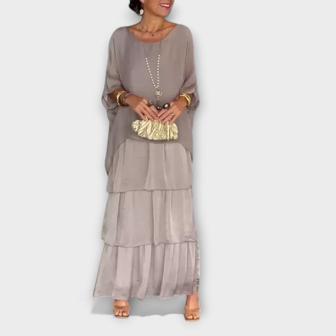 Evelyn - Elegantní šifonové šaty