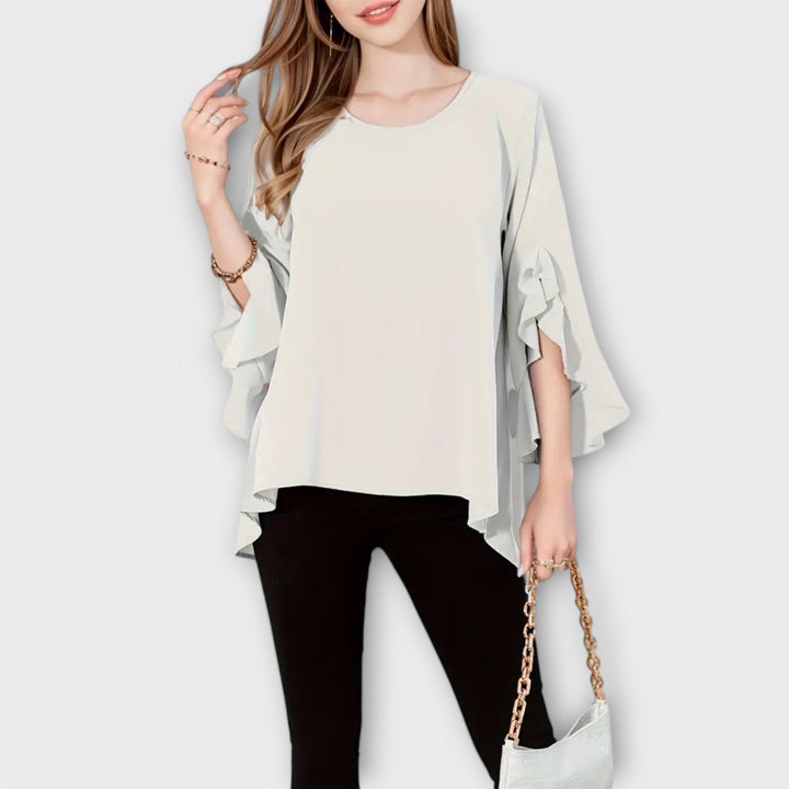 Aria - Dokonalá jarní blůza s kulatým výstřihem