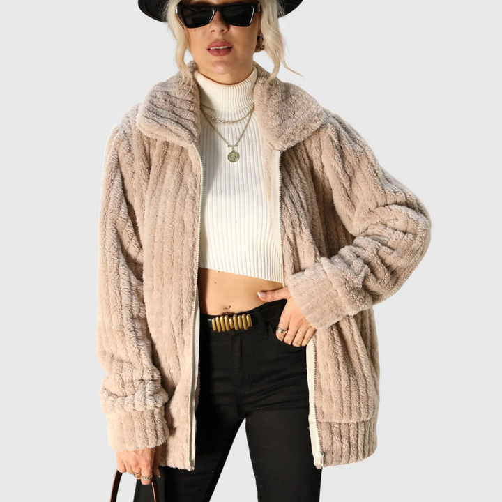 Hayden - Elegantní kabát s kožešinou