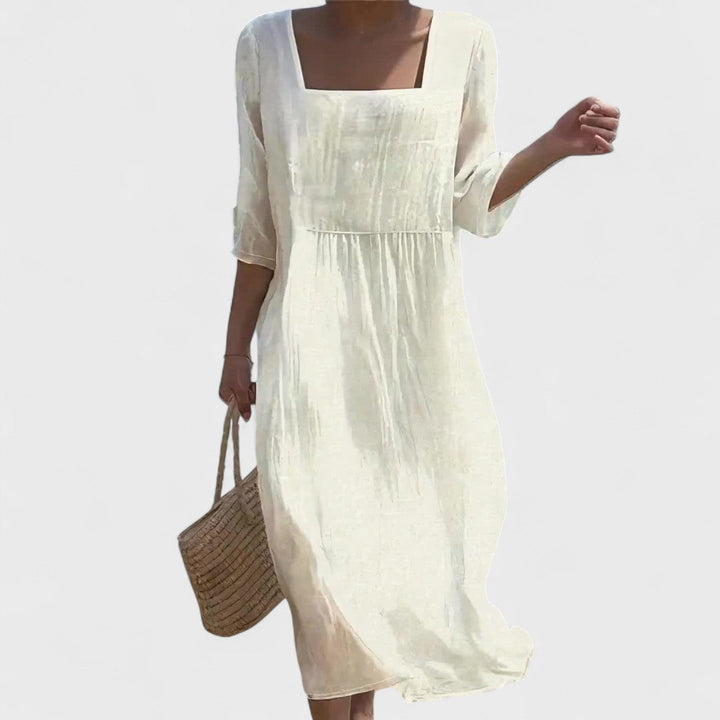 Eva - Lehká Lněná Šaty