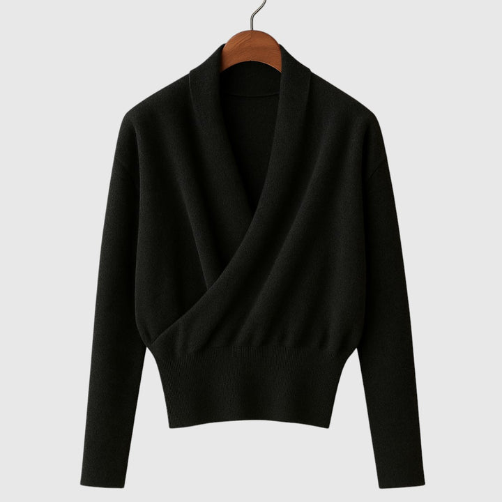 Elena – Zavinovací pletený svetr Premium