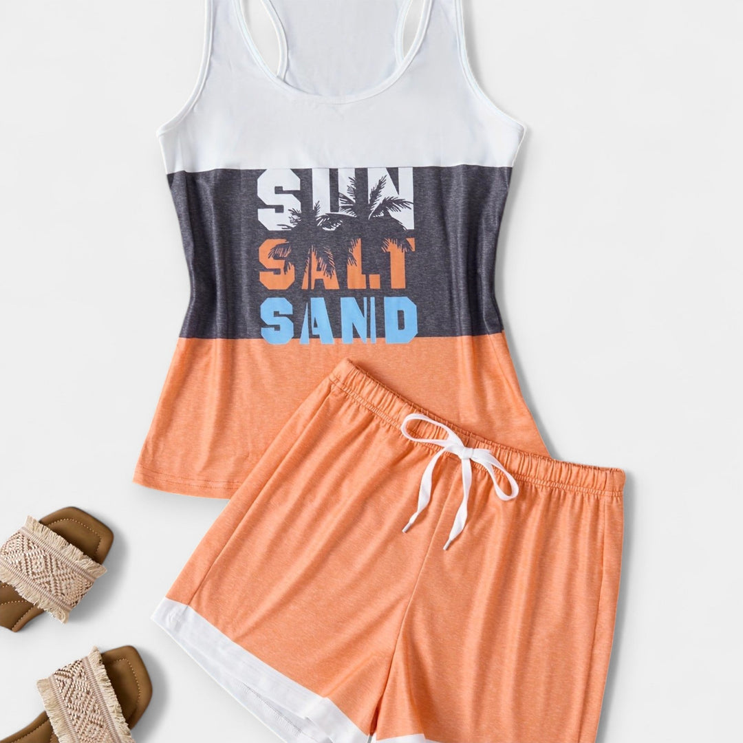 Letní sada s palmami