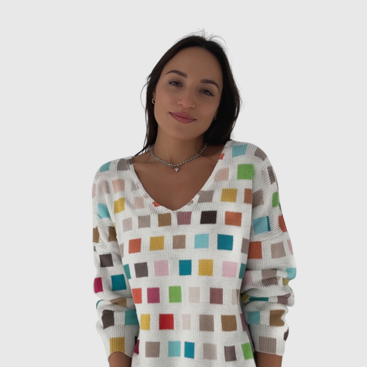 AMELIE - Svetr s V-výstřihem