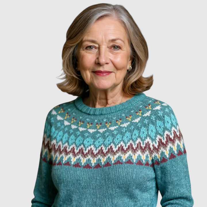 Sofia - Vintage islandský vlněný svetr