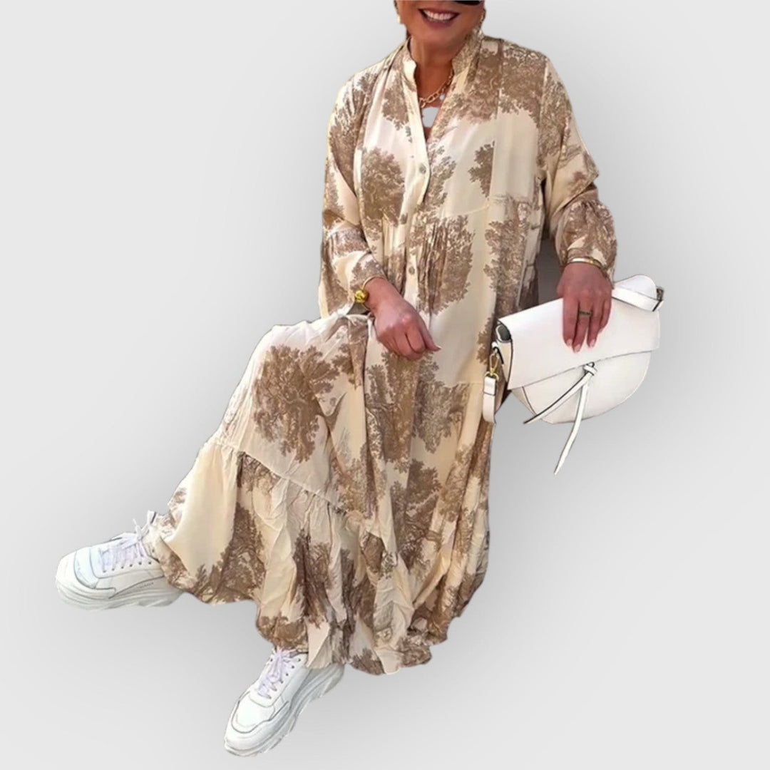 Vendula - Maxi Šaty s Květinami