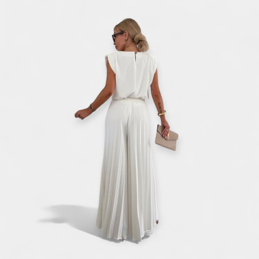 Letní módní set s topem a kalhotami