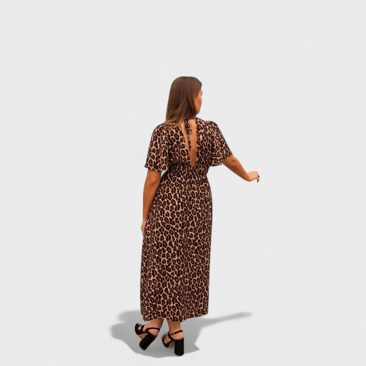 Žaneta - Šaty s Leopardím Vzorem