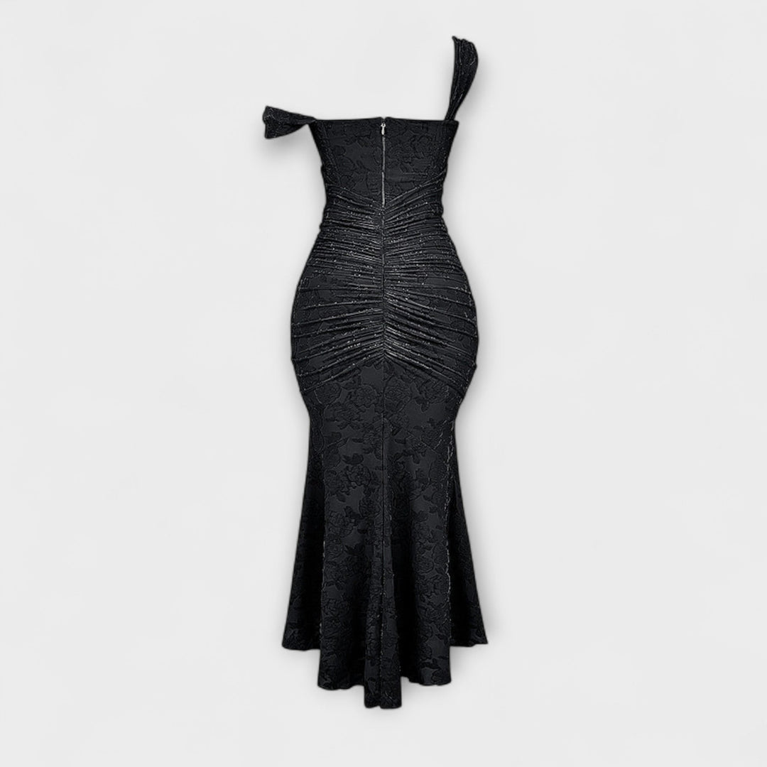 Renske - Dlouhé šaty s elegantním a rafinovaným korzetem