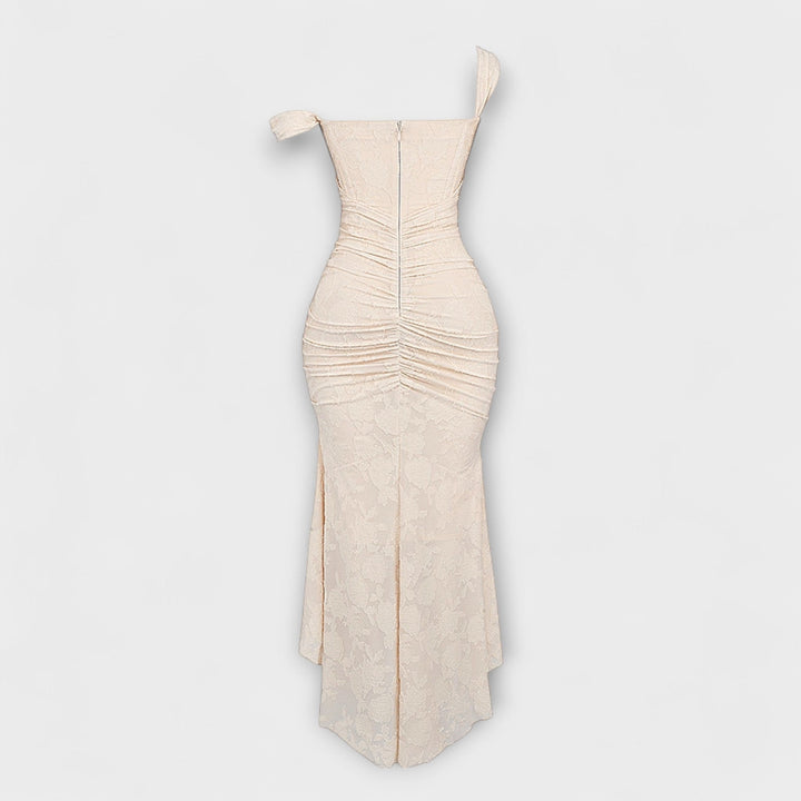 Renske - Dlouhé šaty s elegantním a rafinovaným korzetem